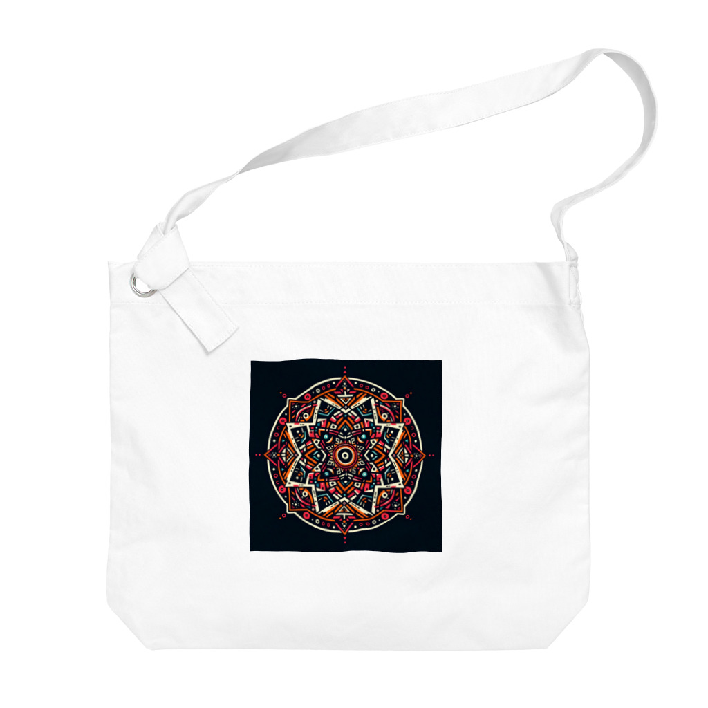 トトベス(T∴B∴M∴)🕊️のルートチャクラ太陽瞑想☀️サイケデリックマンダラ Big Shoulder Bag