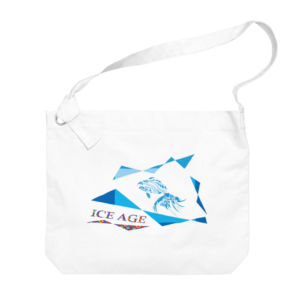 sHiKimaruのフリーズライト金魚 Big Shoulder Bag