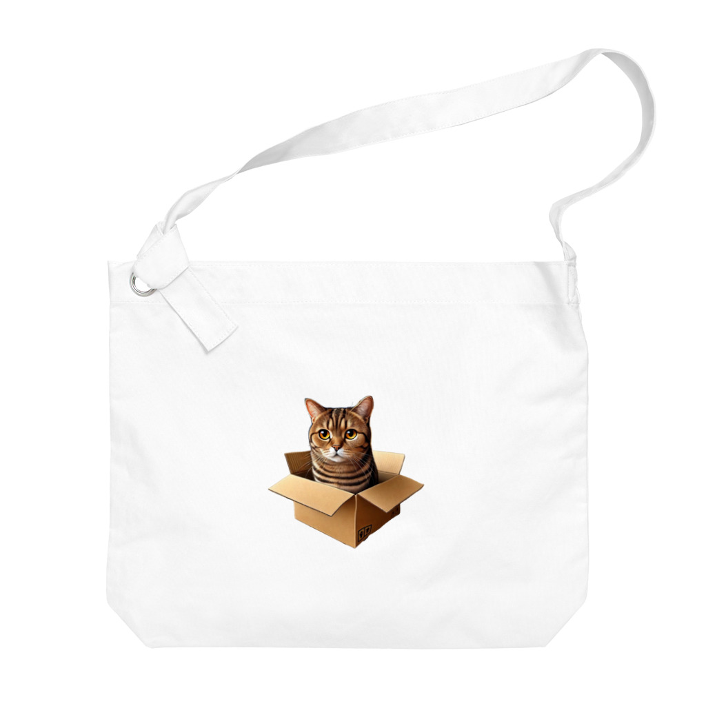 猫の小梅お嬢さんの小梅ちゃん　箱猫 Big Shoulder Bag