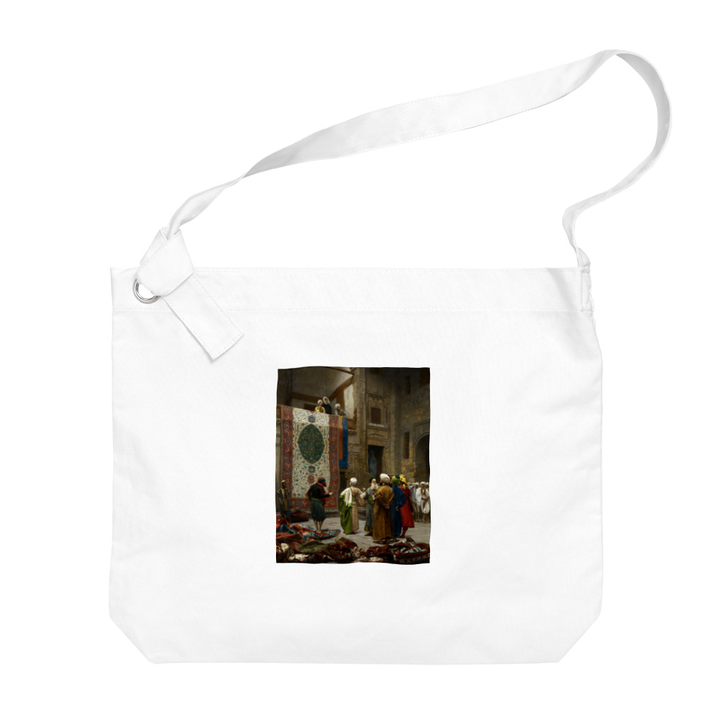 世界の絵画アートグッズのジャン=レオン・ジェローム 《カーペット商人》 Big Shoulder Bag