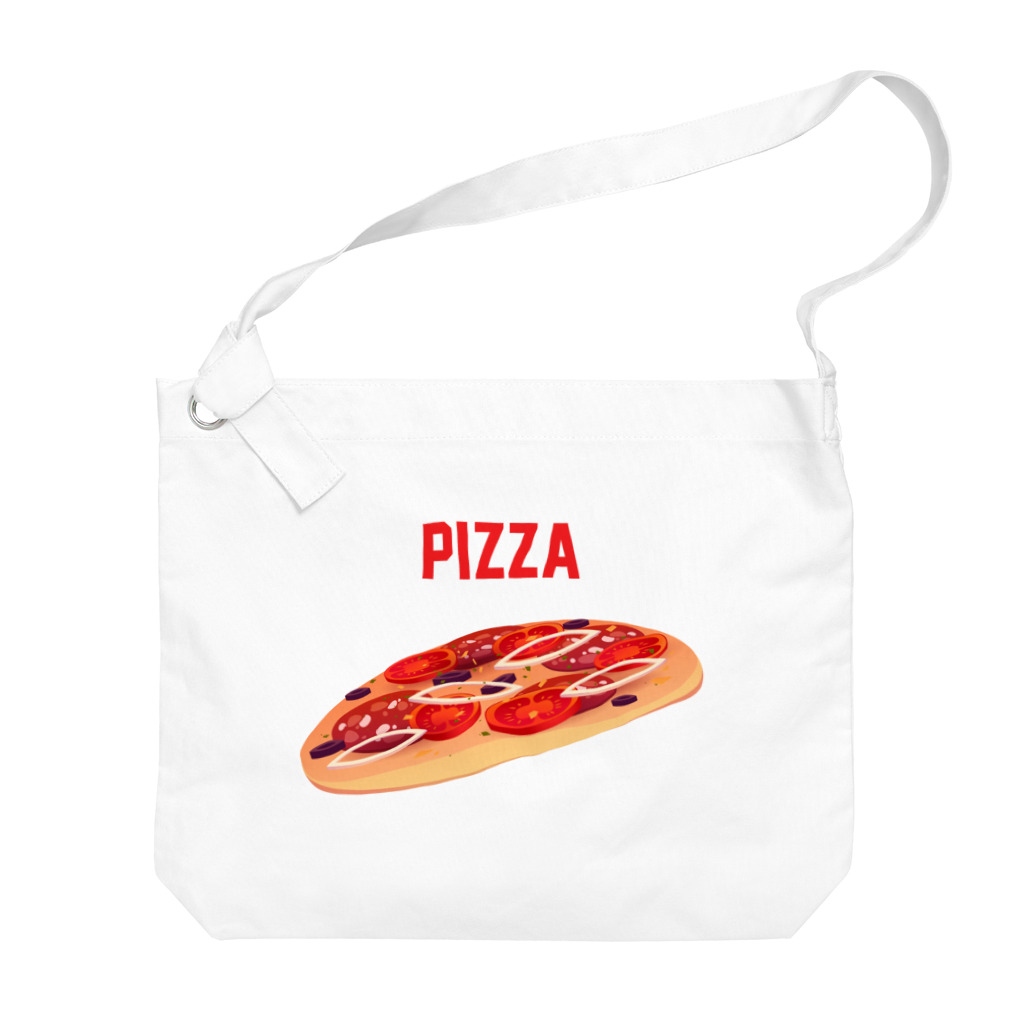 DRIPPEDのPIZZA-ピザ- Big Shoulder Bag