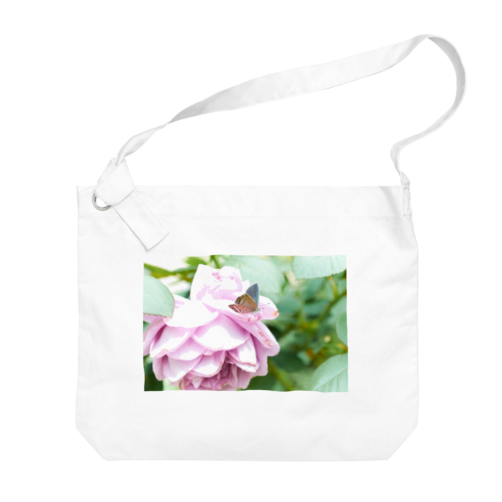 ここれあの秋の薔薇と蝶 Big Shoulder Bag