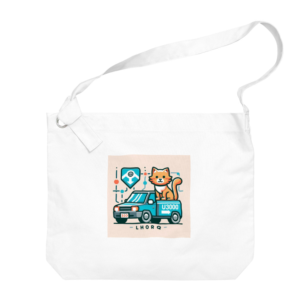 onzo_BGMの猫×アウトドア８ Big Shoulder Bag