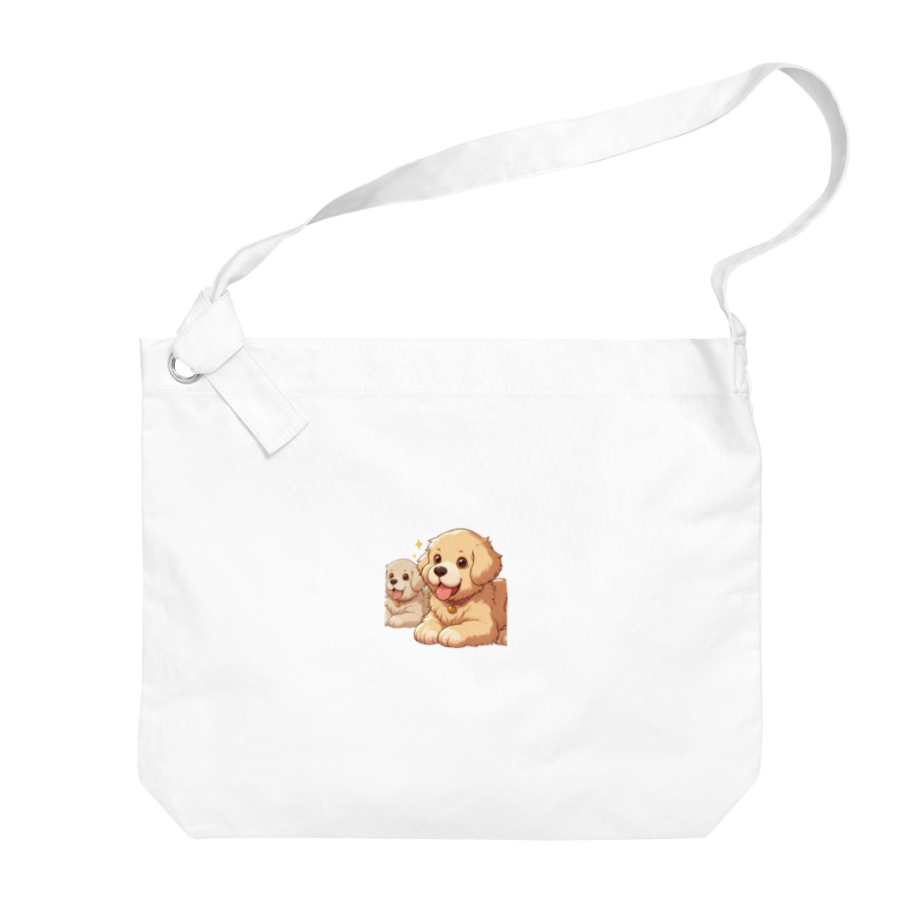 ソラのお店屋さんのおりこんさんのワンわん Big Shoulder Bag