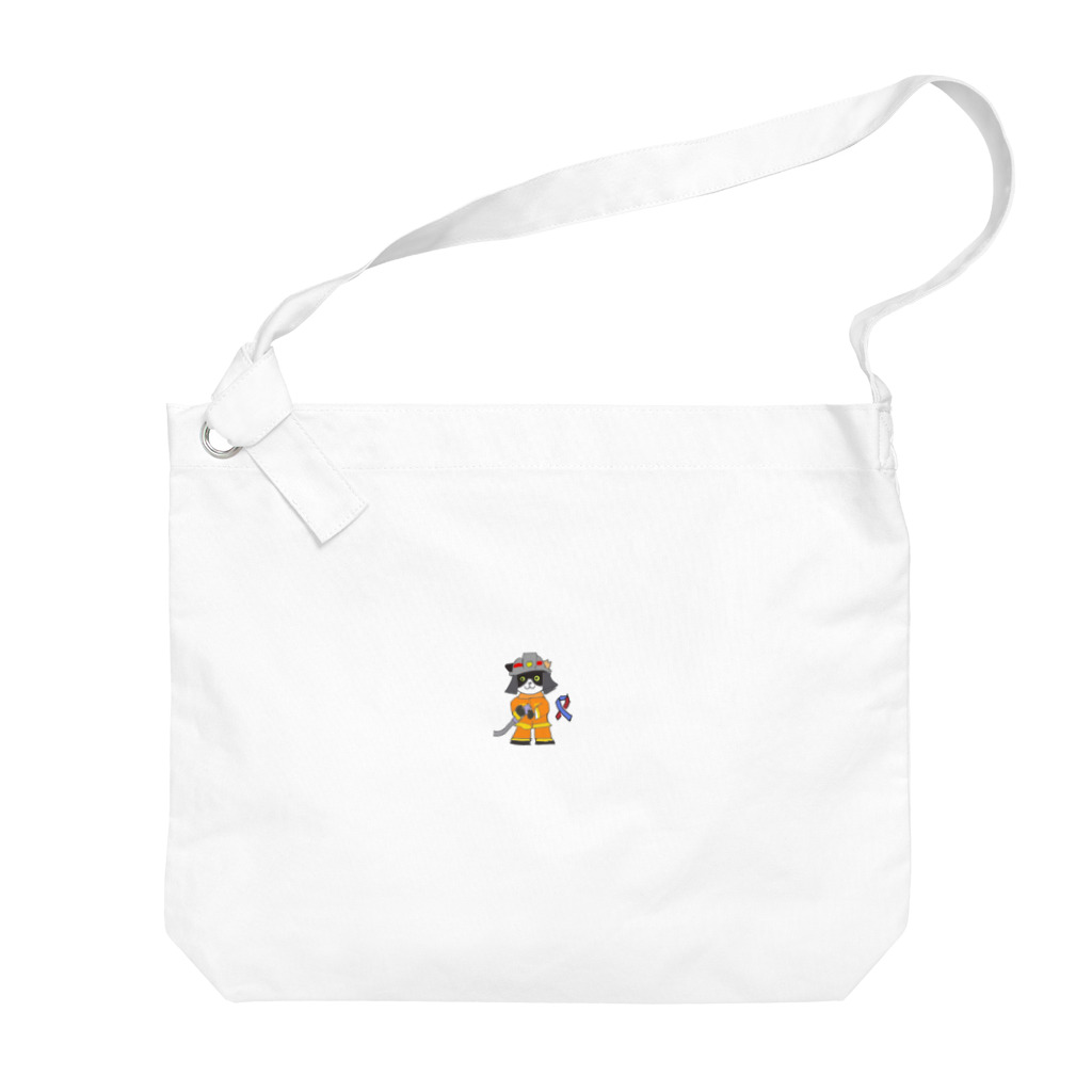 Yas😿🦖🕊の猫　国際消防士の日 Big Shoulder Bag