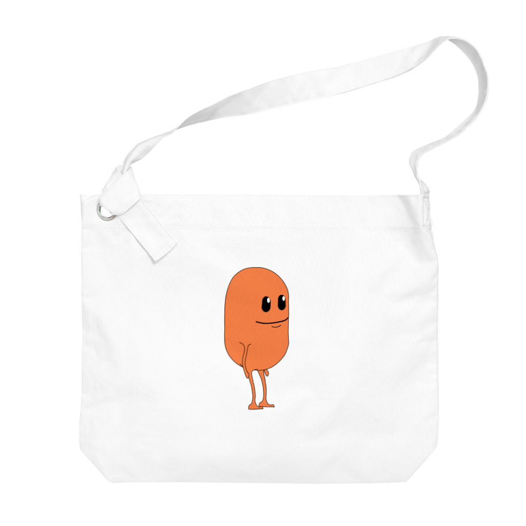 OCTOPUS_shopの名前なし_オレンジ Big Shoulder Bag