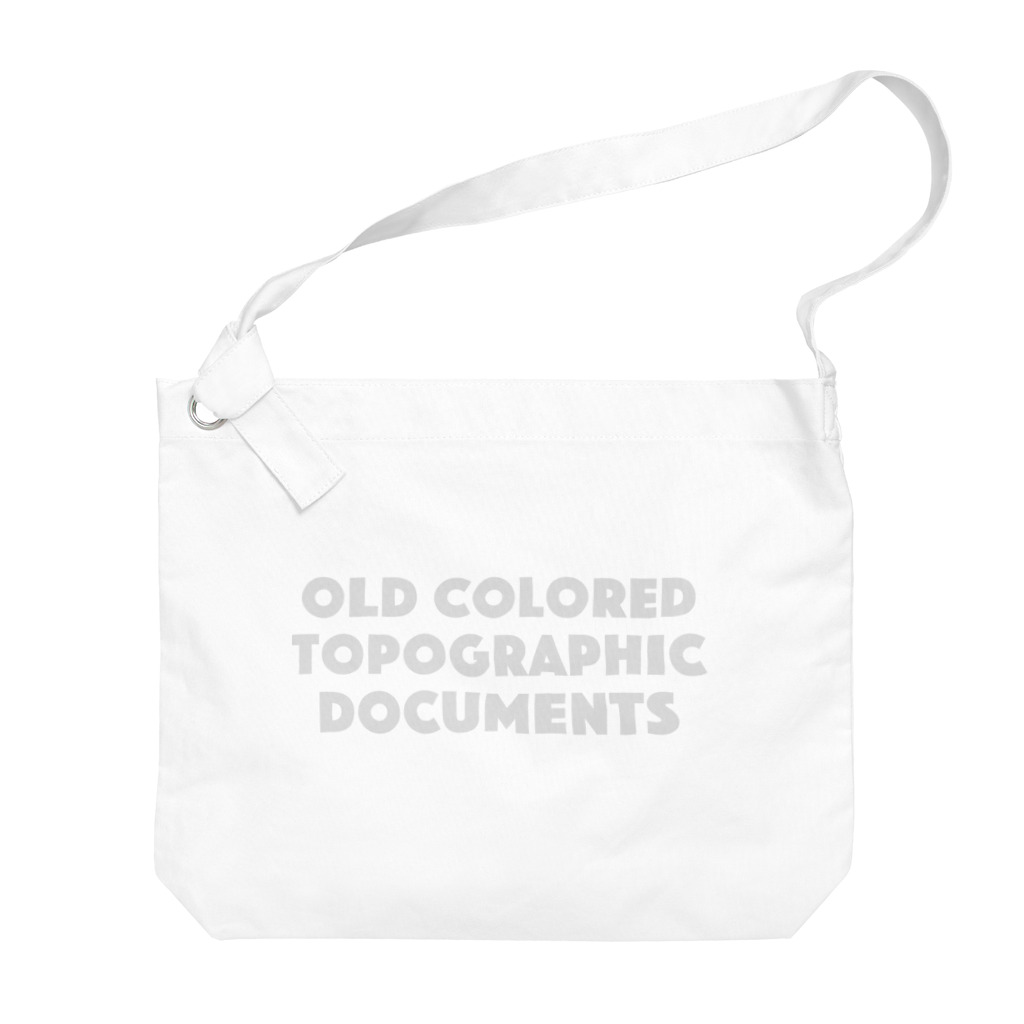 inbahaのOLD Colored Topographic Documents Big Shoulder Bag