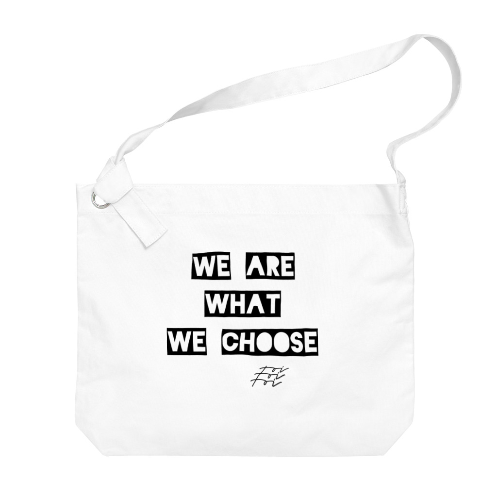 The Innovation ShopのWE ARE WHAT WE CHOOSE ビッグショルダーバッグ
