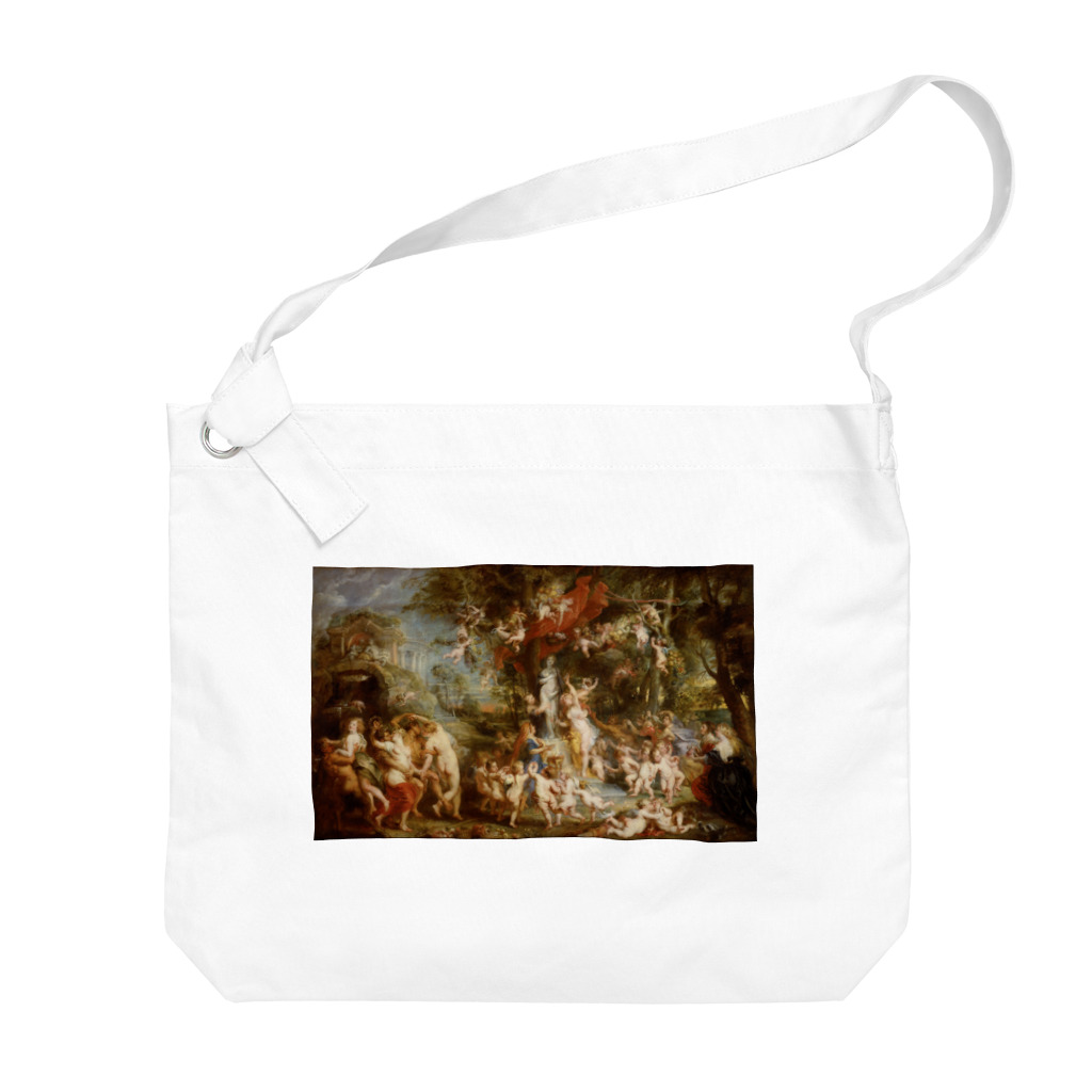 世界の絵画アートグッズのピーテル・パウル・ルーベンス 《ヴィーナスの饗宴》 Big Shoulder Bag