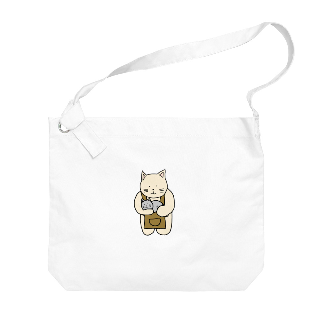 ＋Whimsyの猫カフェねこ Big Shoulder Bag
