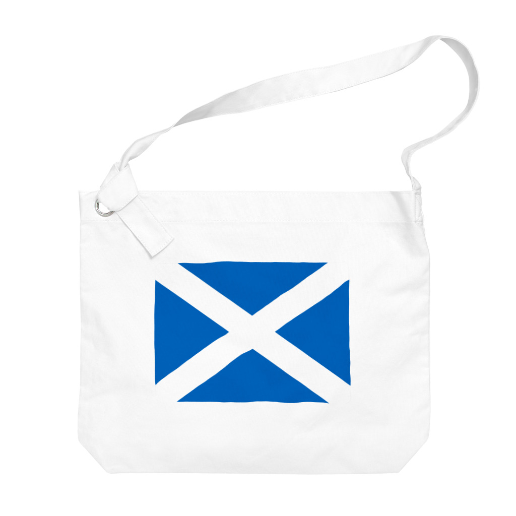 お絵かき屋さんのスコットランドの国旗 ビッグショルダーバッグ