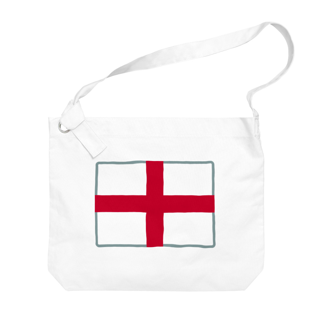 お絵かき屋さんのイングランドの国旗 Big Shoulder Bag