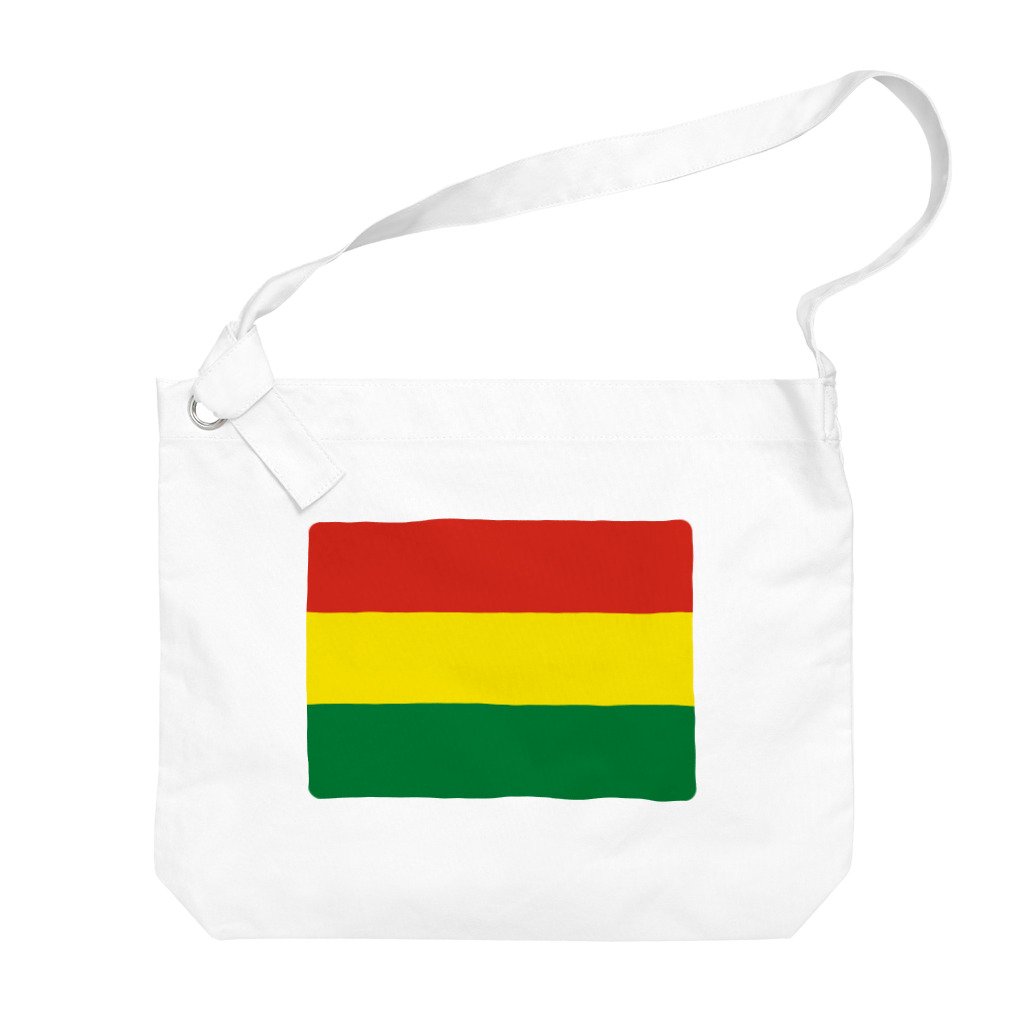 お絵かき屋さんのボリビアの国旗 Big Shoulder Bag