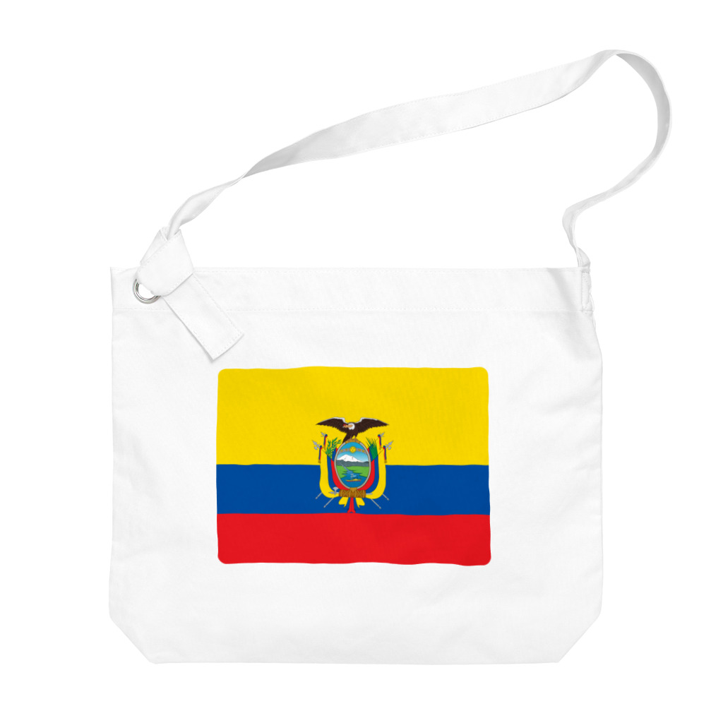 お絵かき屋さんのエクアドルの国旗 Big Shoulder Bag