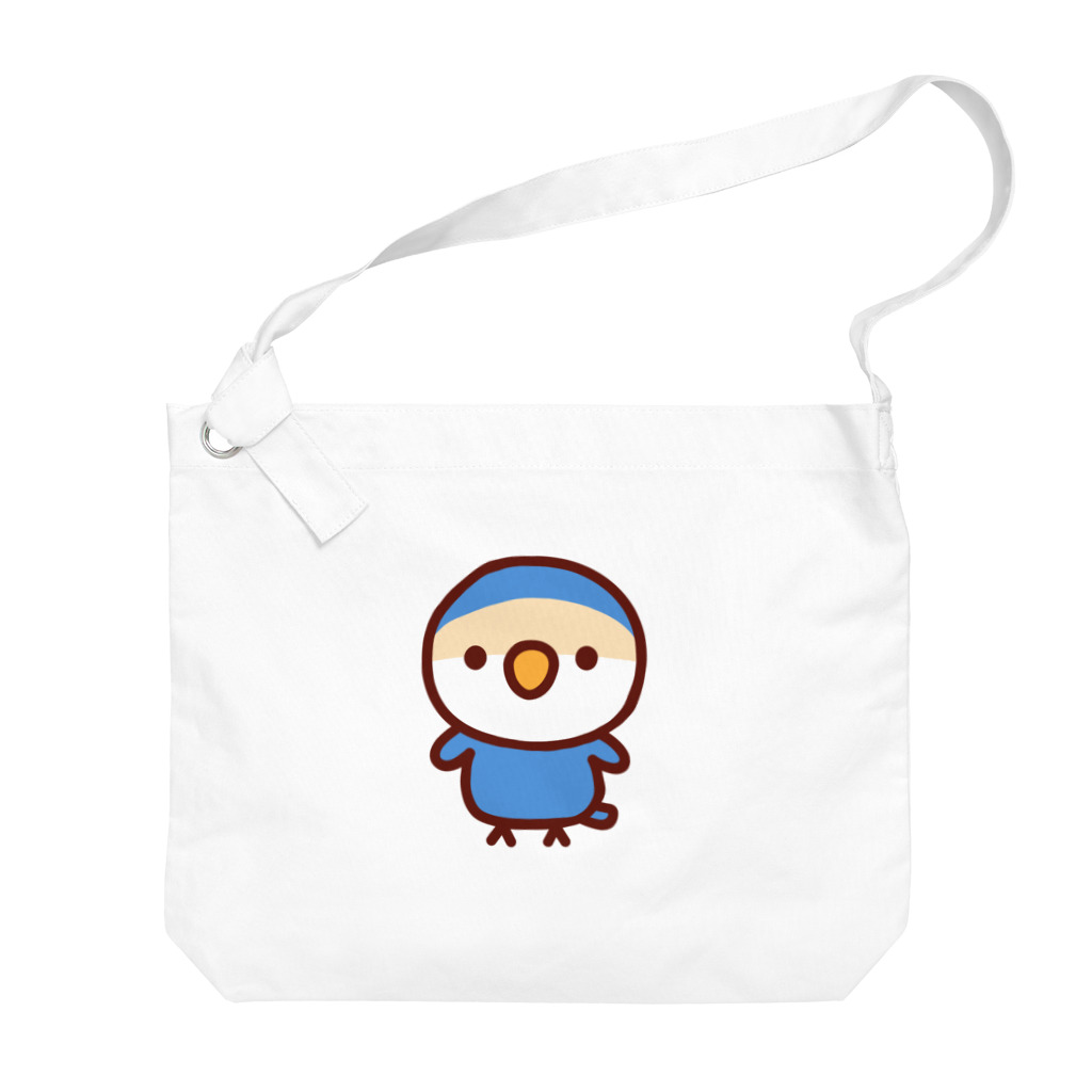 いんこ屋堂のコザクラインコ（バイオレットチェリー） Big Shoulder Bag