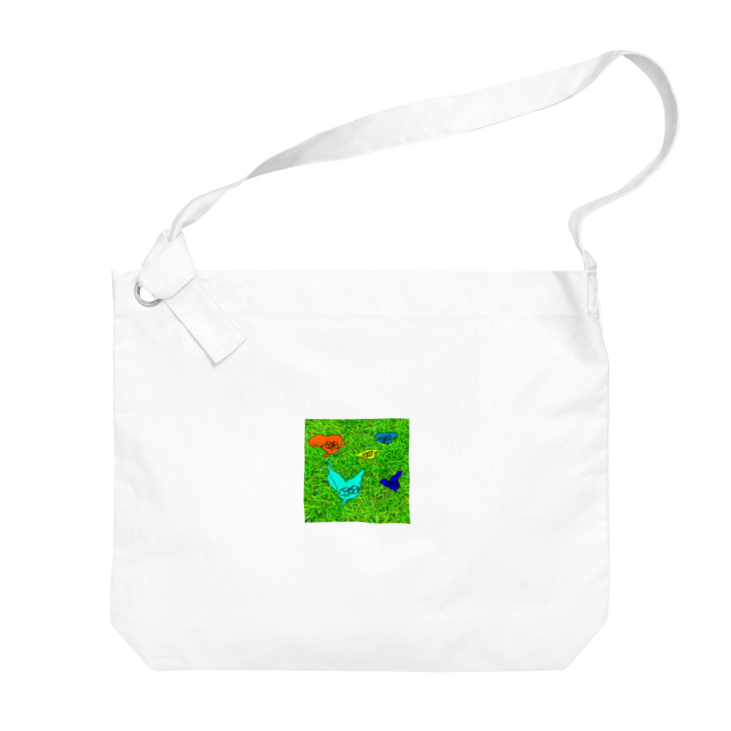 犬の大きな目屋のgrass Big Shoulder Bag