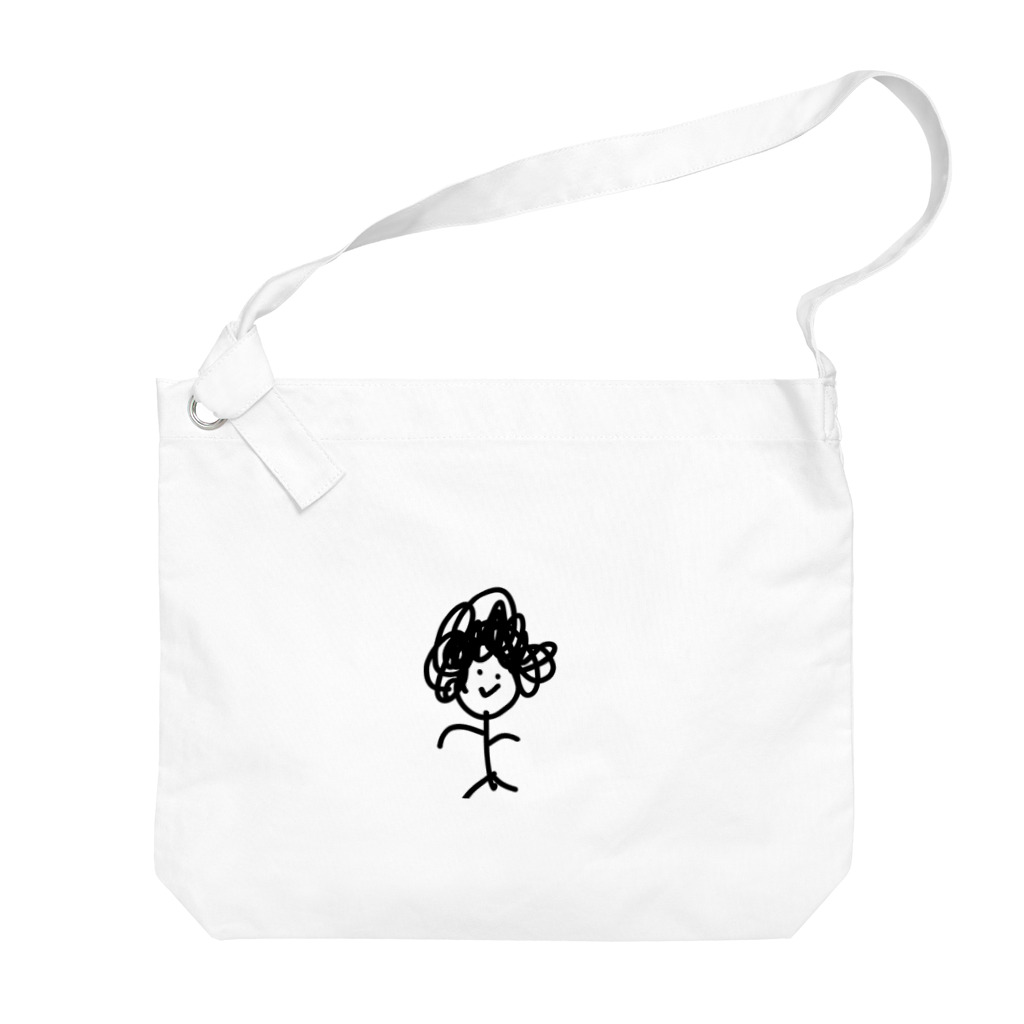 かいちゃんの天パくん Big Shoulder Bag