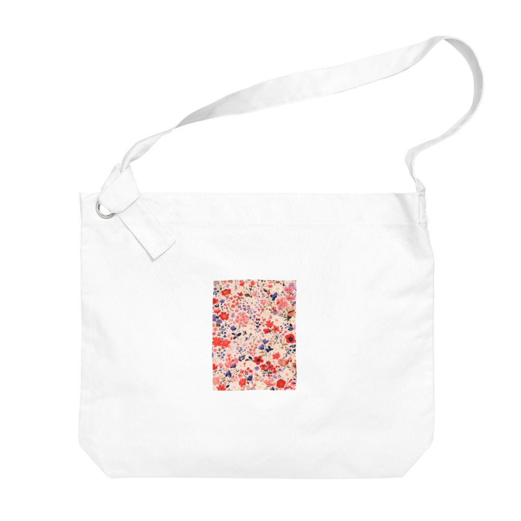 AQUAMETAVERSEの花柄のプリント　なでしこ1478 Big Shoulder Bag