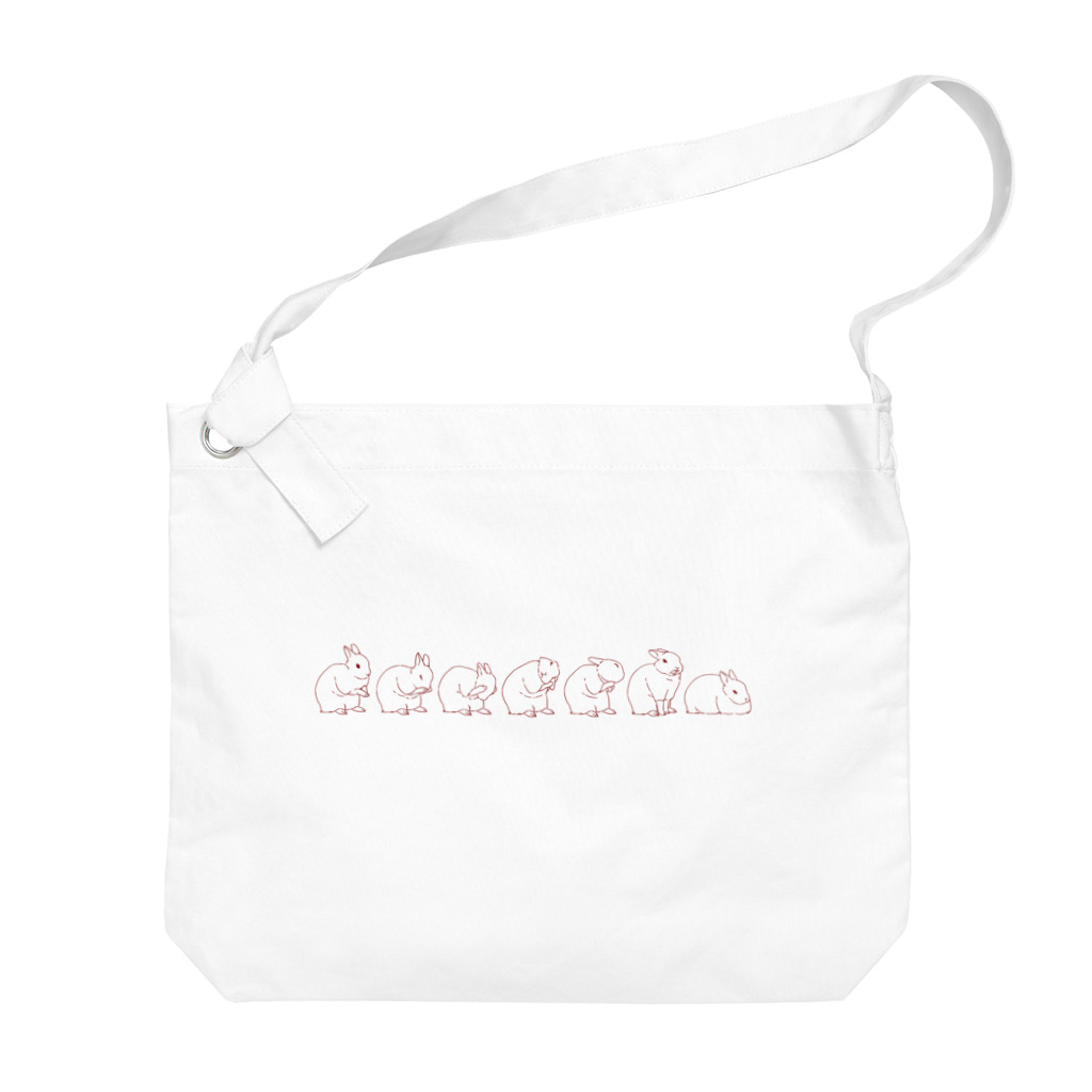 Usagi Kawaiiのくしくしうさぎ Big Shoulder Bag