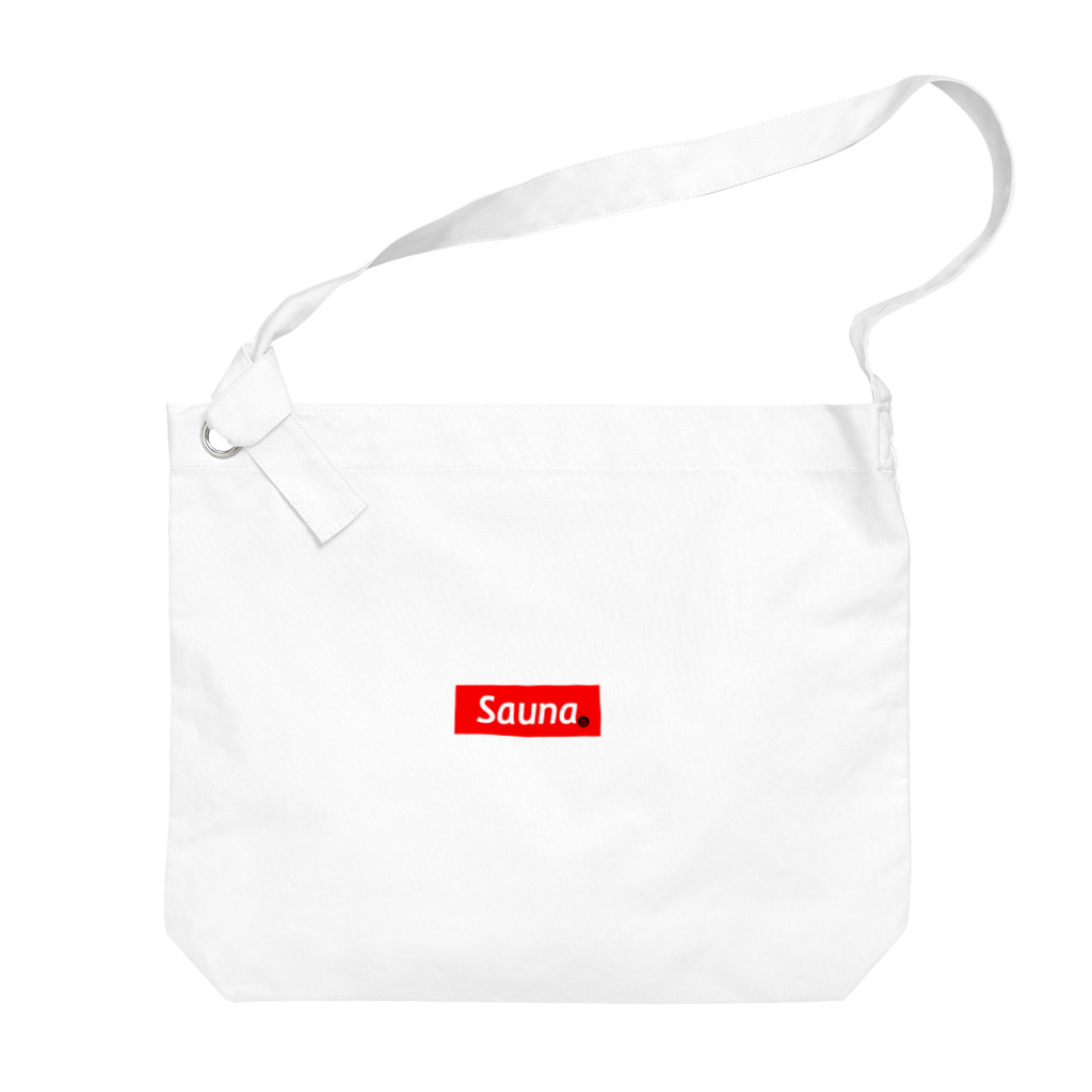 サウナショップ　【ととのい親分】の【BOXロゴ】サウナBOXロゴ　アイテム Big Shoulder Bag