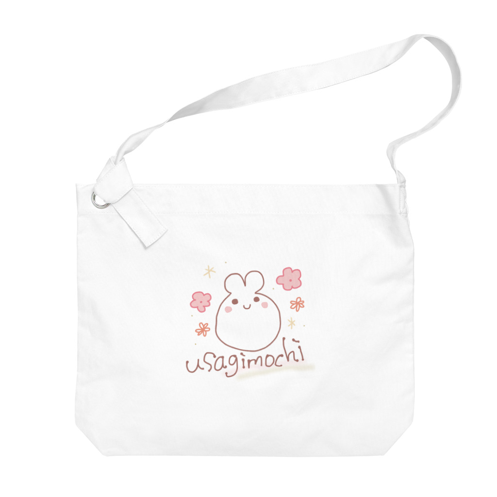 ♬もこもこほわほわeimyのおみせ♡のusagimochi Big Shoulder Bag