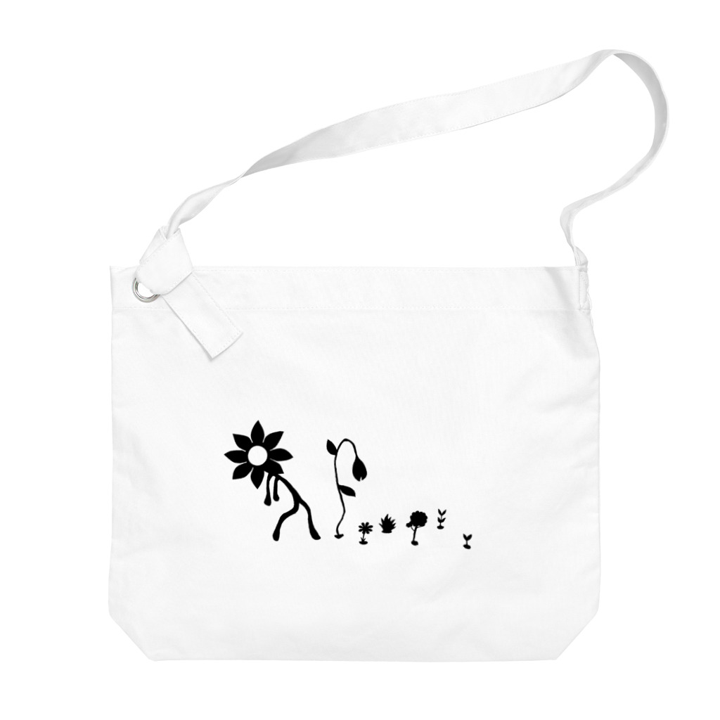 おまめやさんのFlower human Big Shoulder Bag