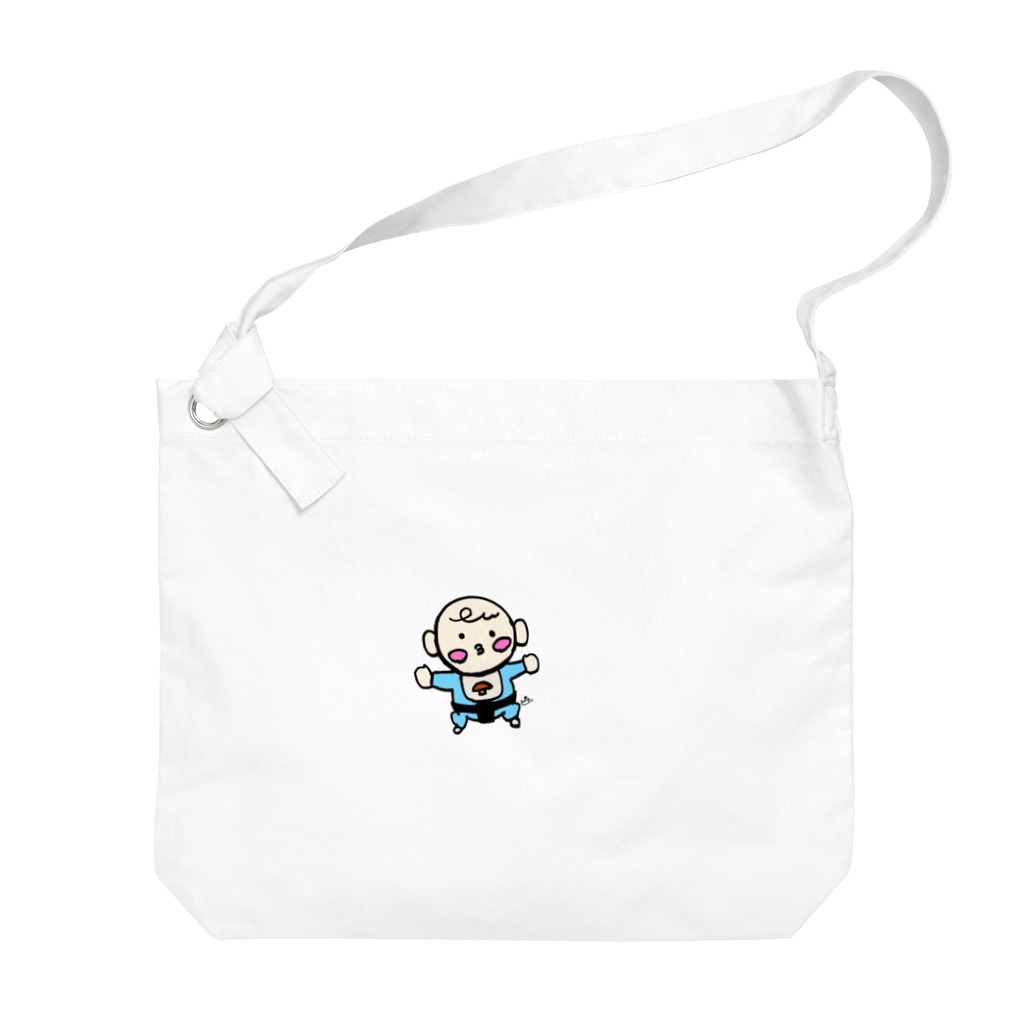 松岡雅士（마사시） きのこ 🍄のしこ踏む赤ちゃん Big Shoulder Bag