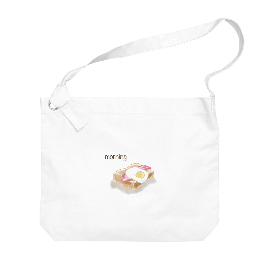 irohaのベーコンエッグトースト Big Shoulder Bag