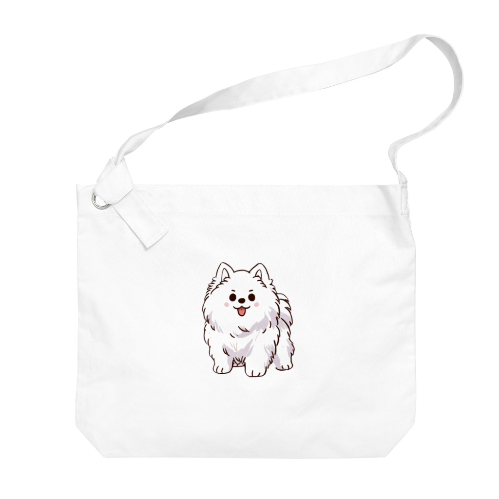 ke__to_isurugiの癒しサモエド犬 Big Shoulder Bag