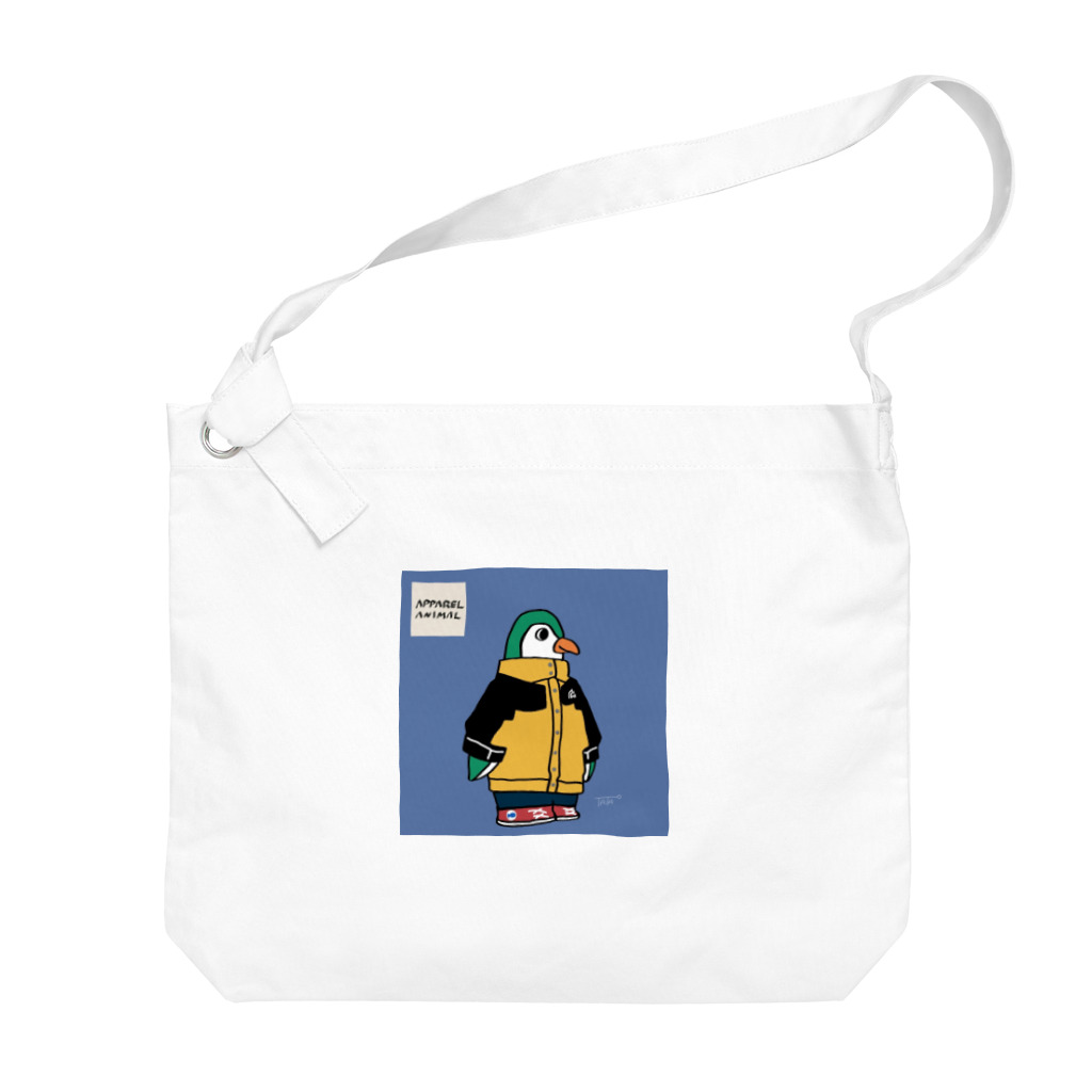 アパレルアニマルのペンギン×マウンテンパーカ Big Shoulder Bag