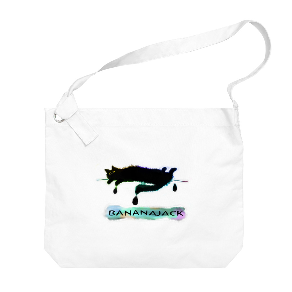 BANANAJACKの猫は液体 Big Shoulder Bag