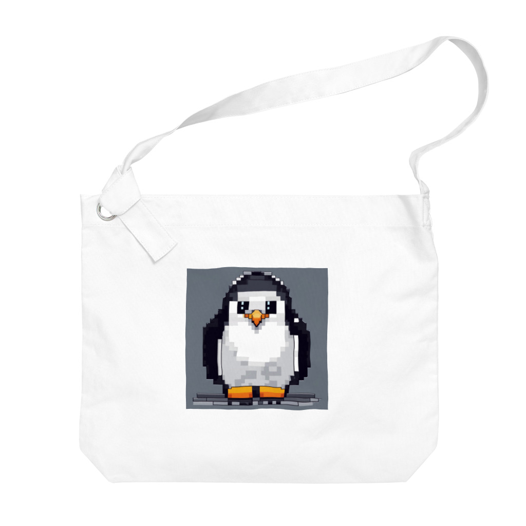 hakusyuuの優しい眼差しペンギン Big Shoulder Bag