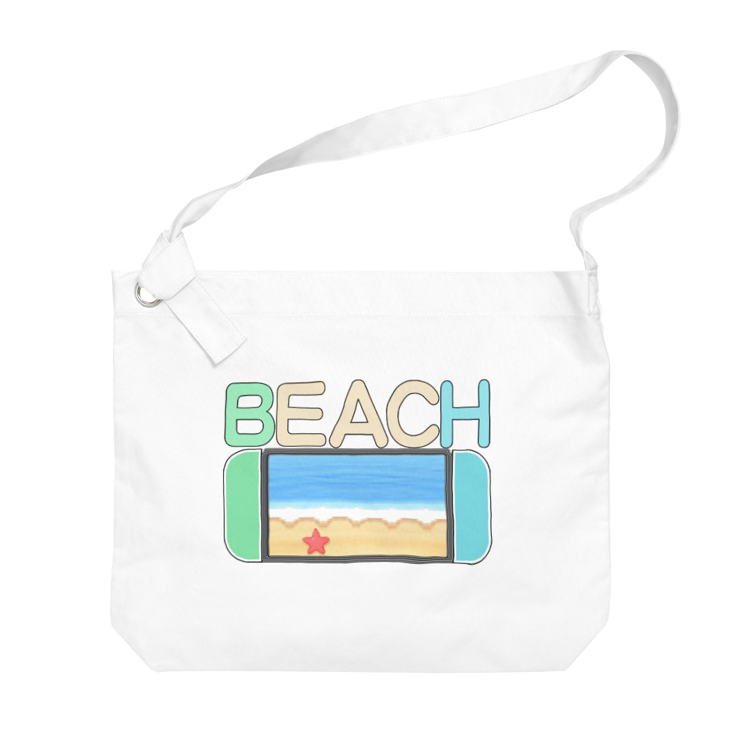 猿猫堂のあつ森BEACH Big Shoulder Bag