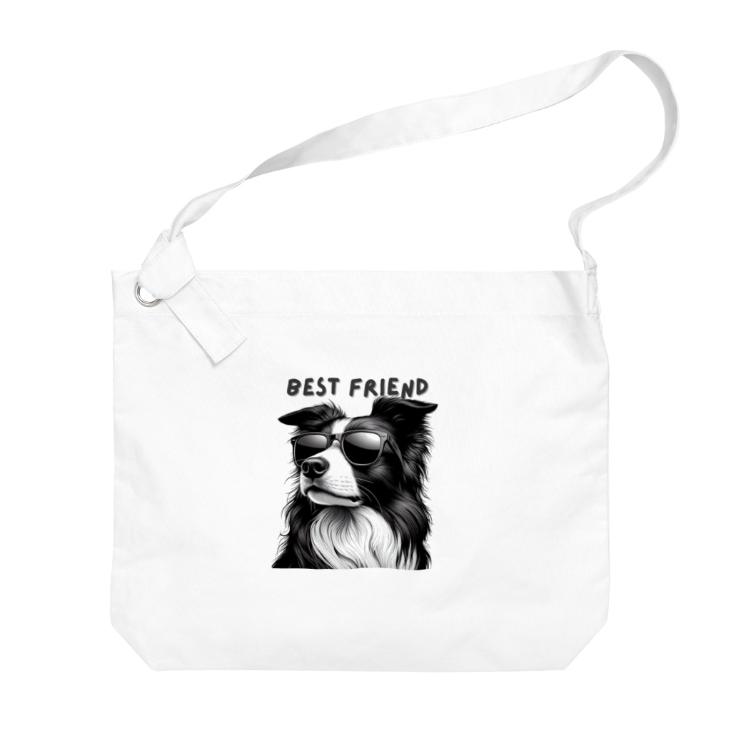 ビビりな番犬くんのBest Friendわんこ Big Shoulder Bag