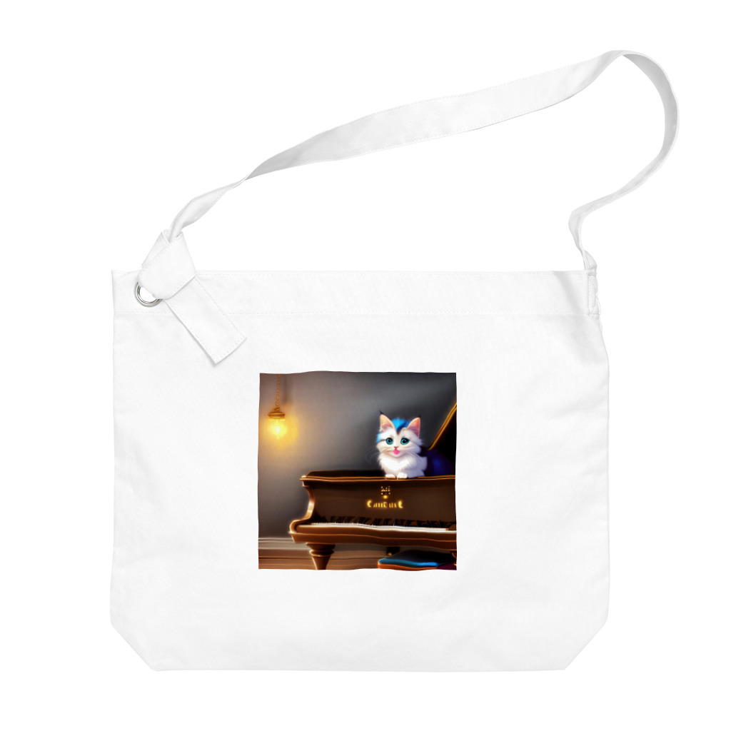 kitten pianistの子猫ピアニスト-2 Big Shoulder Bag