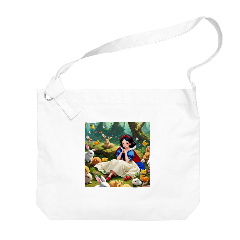 ぴよぴよショップの森の白雪姫 Big Shoulder Bag
