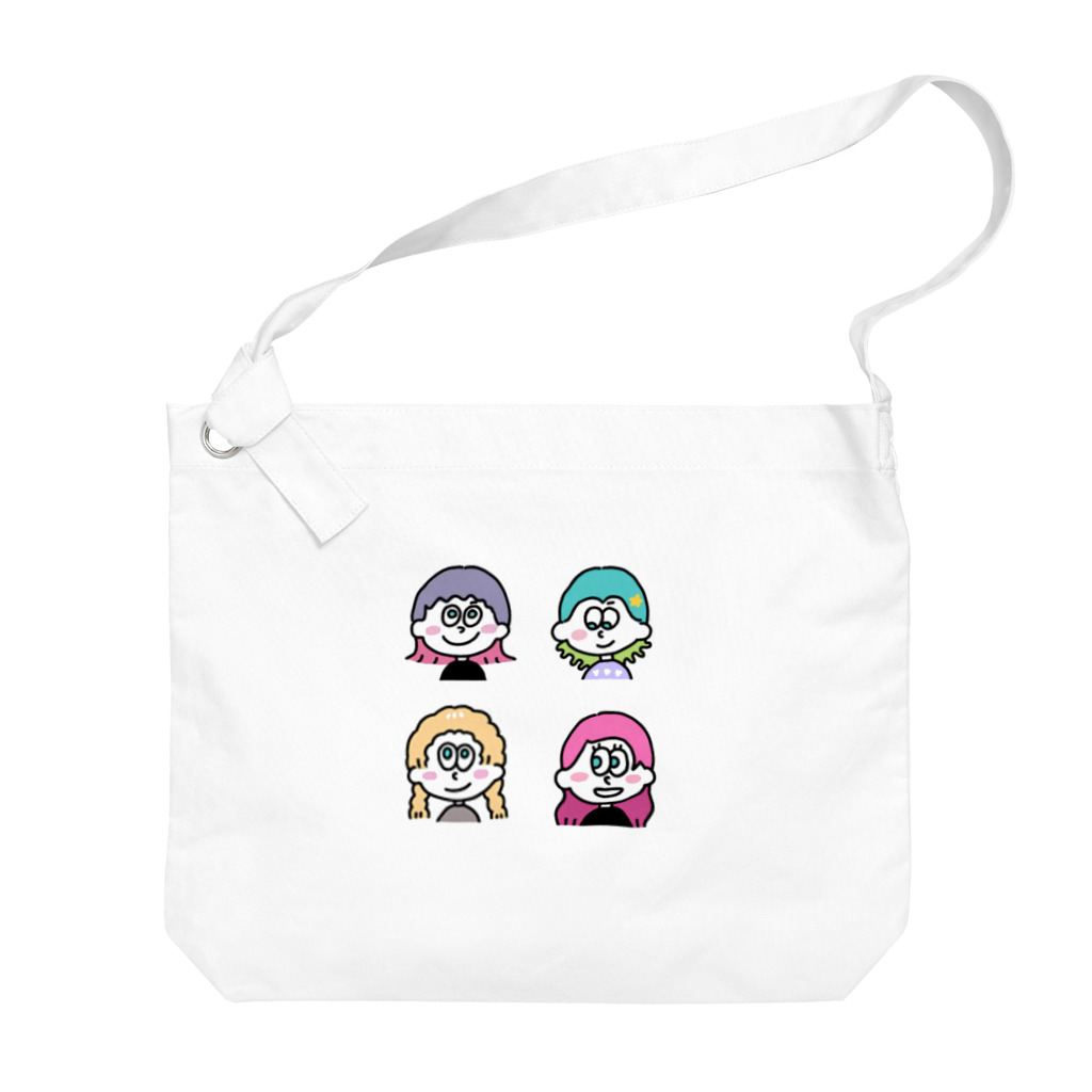 ★Mayamaya★の★ポップな女の子の笑顔★④ Big Shoulder Bag