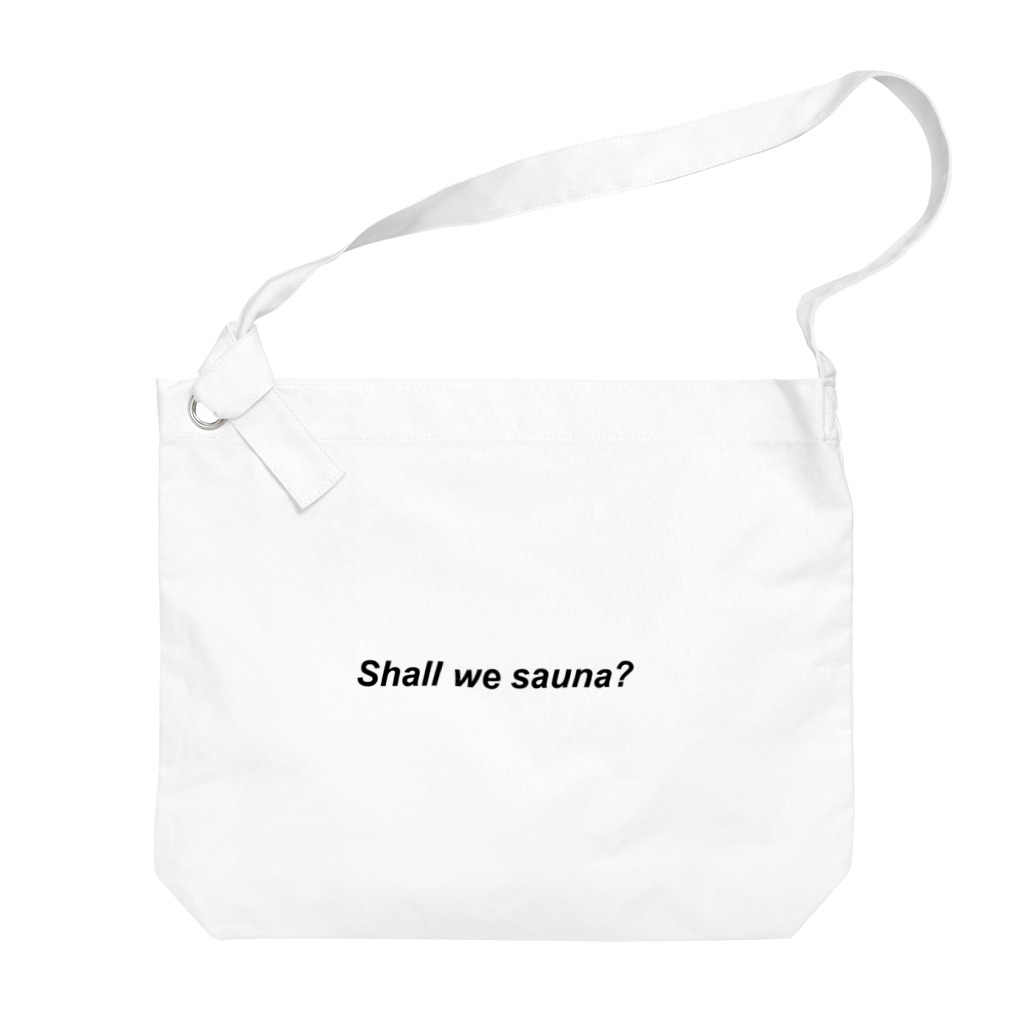 shall we sauna?のshall we sauna? Big Shoulder Bag