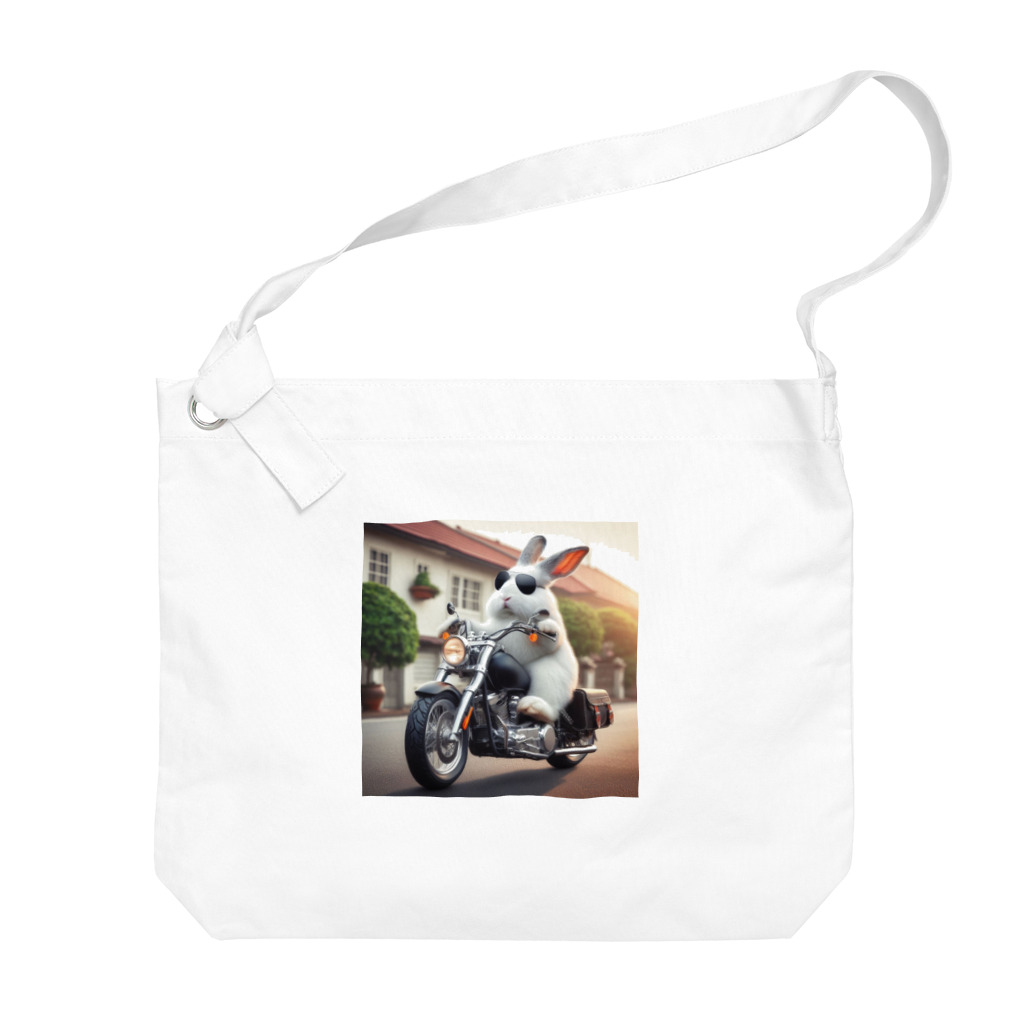 やんちゃな動物達のやんバニー　バイクver Big Shoulder Bag