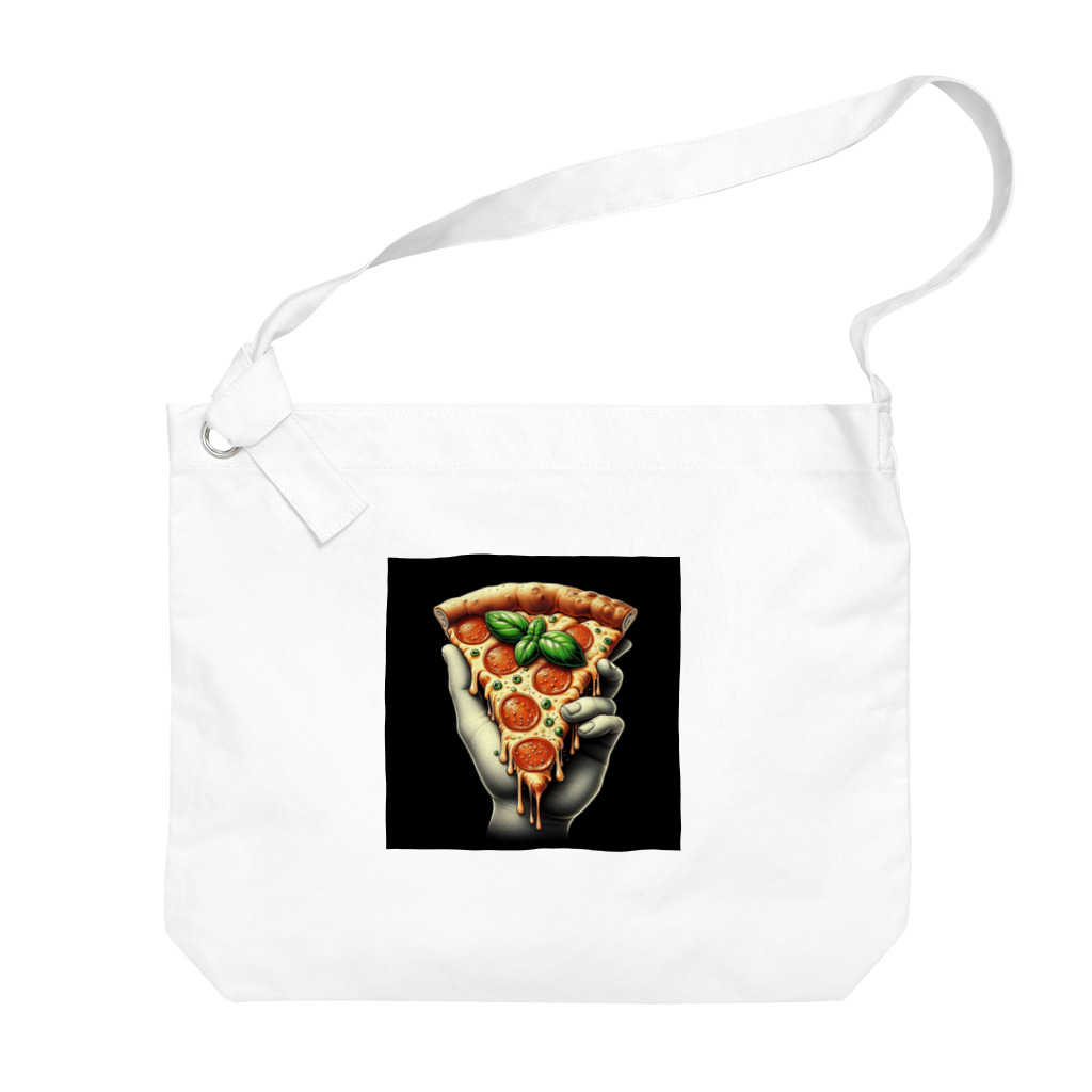yuriseのおしゃれなpizzaのグッズ Big Shoulder Bag