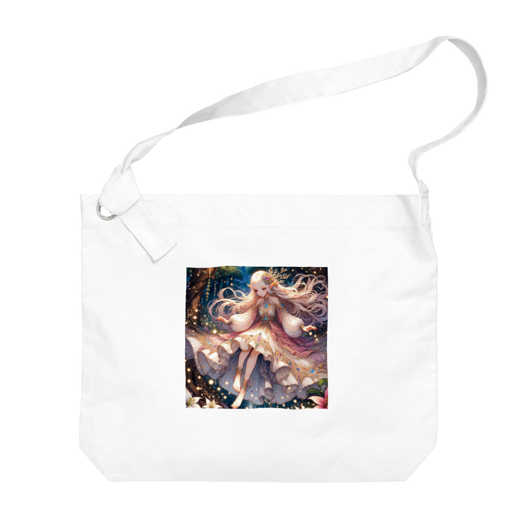 Sesilionの星の精霊の夜舞 Dance of the Star Spirit Big Shoulder Bag