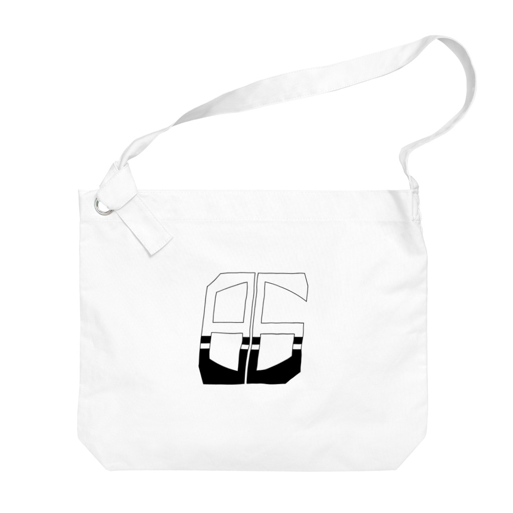 hamuevoの86白×クロ Big Shoulder Bag