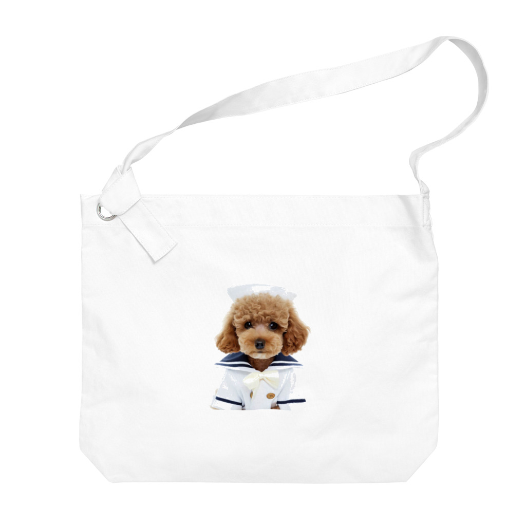 dogsandcatsのセーラーパピー Big Shoulder Bag