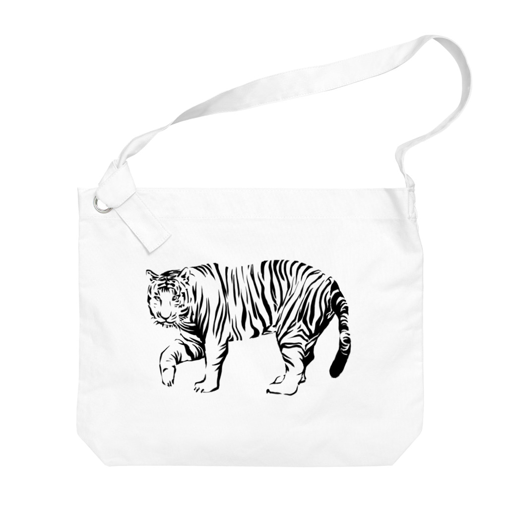 サワネチヒロのショップの虎 Big Shoulder Bag