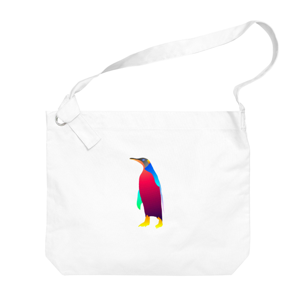 YEgame ー Official Accountのカラフルなキングペンギン Big Shoulder Bag