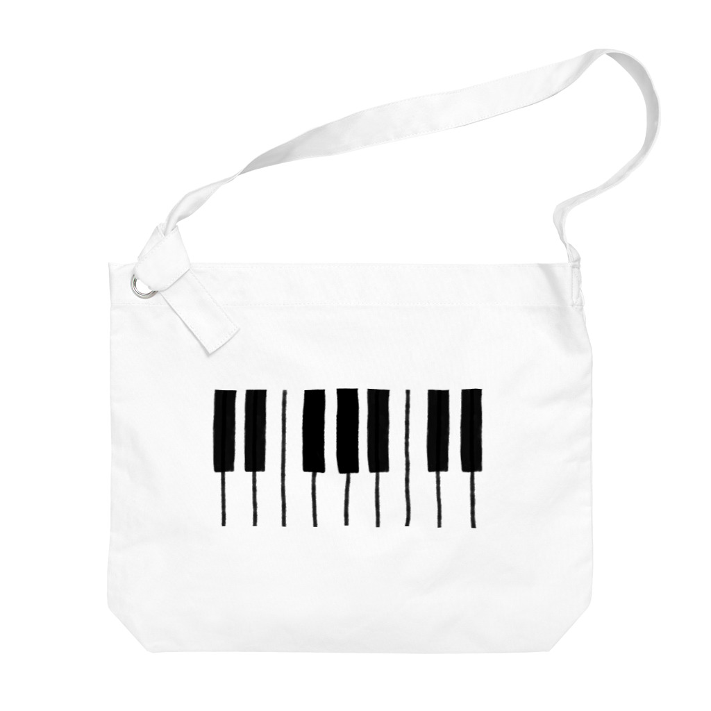 音楽好きっコのシンプルピアノ Big Shoulder Bag