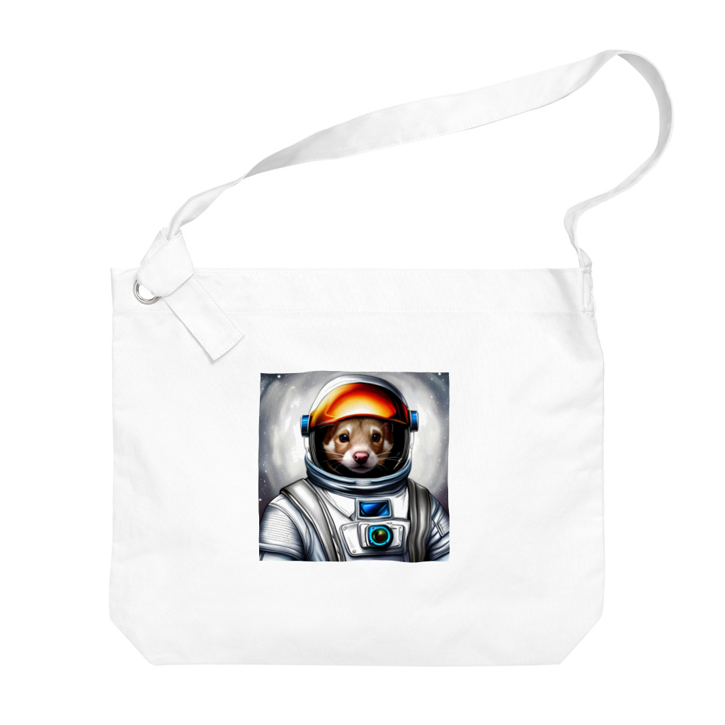 Ferret Martの宇宙を旅するフェレット Big Shoulder Bag