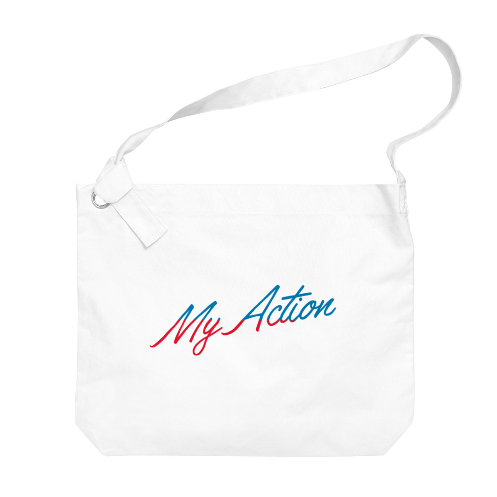 My ActionのMy Action Goods Red & Blue Big Shoulder Bag