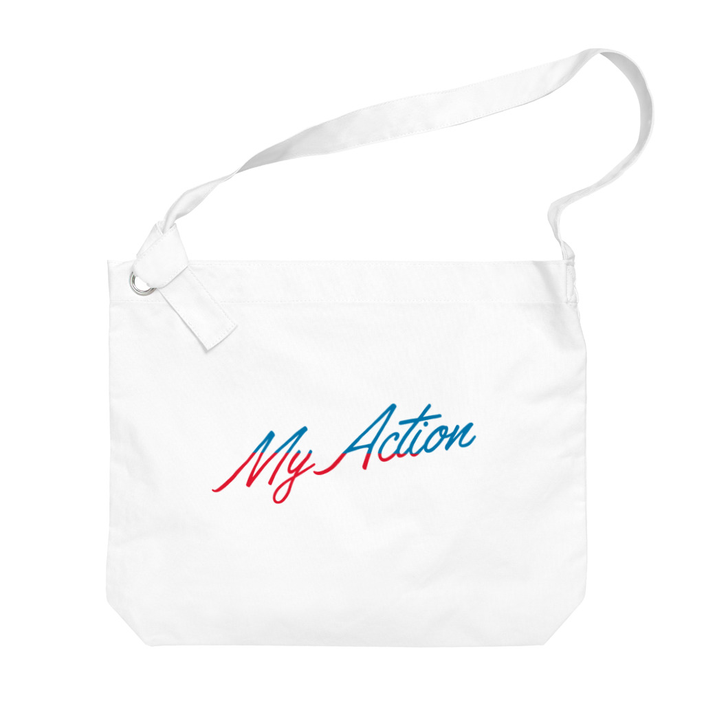 My ActionのMy Action Goods Red & Blue ビッグショルダーバッグ