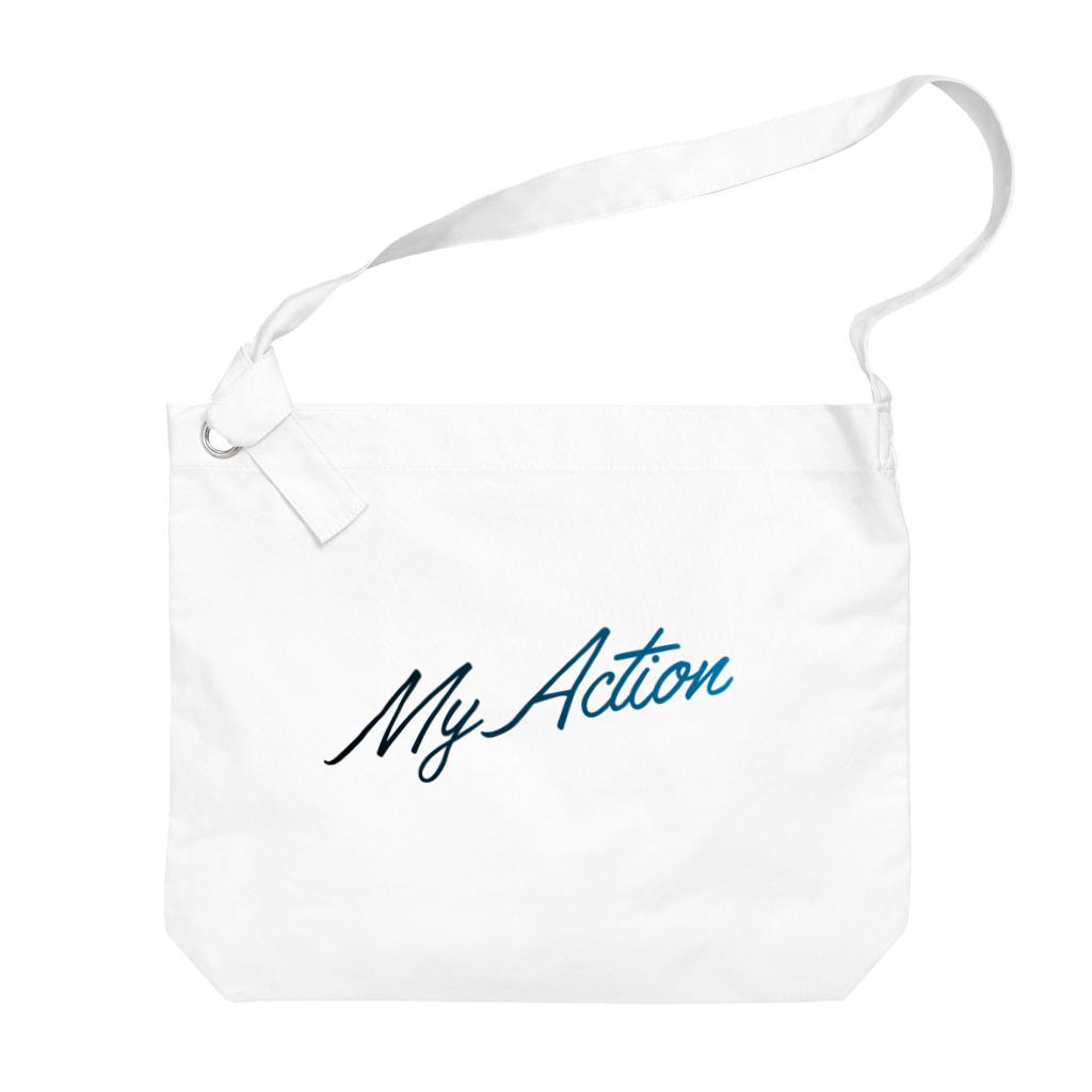 My ActionのMy Action Goods Black & Blue ビッグショルダーバッグ